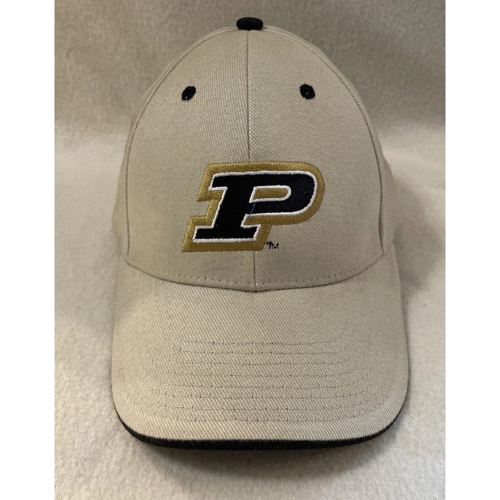 PURDUE Hat Adjustable Back Brown/Tan/Khaki Signatures Officially License Product